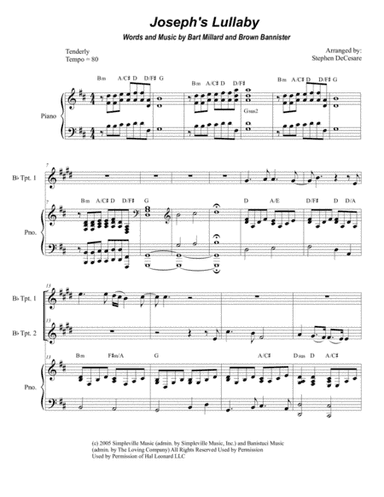 Joseph's Lullaby (arr. Stephen DeCesare)