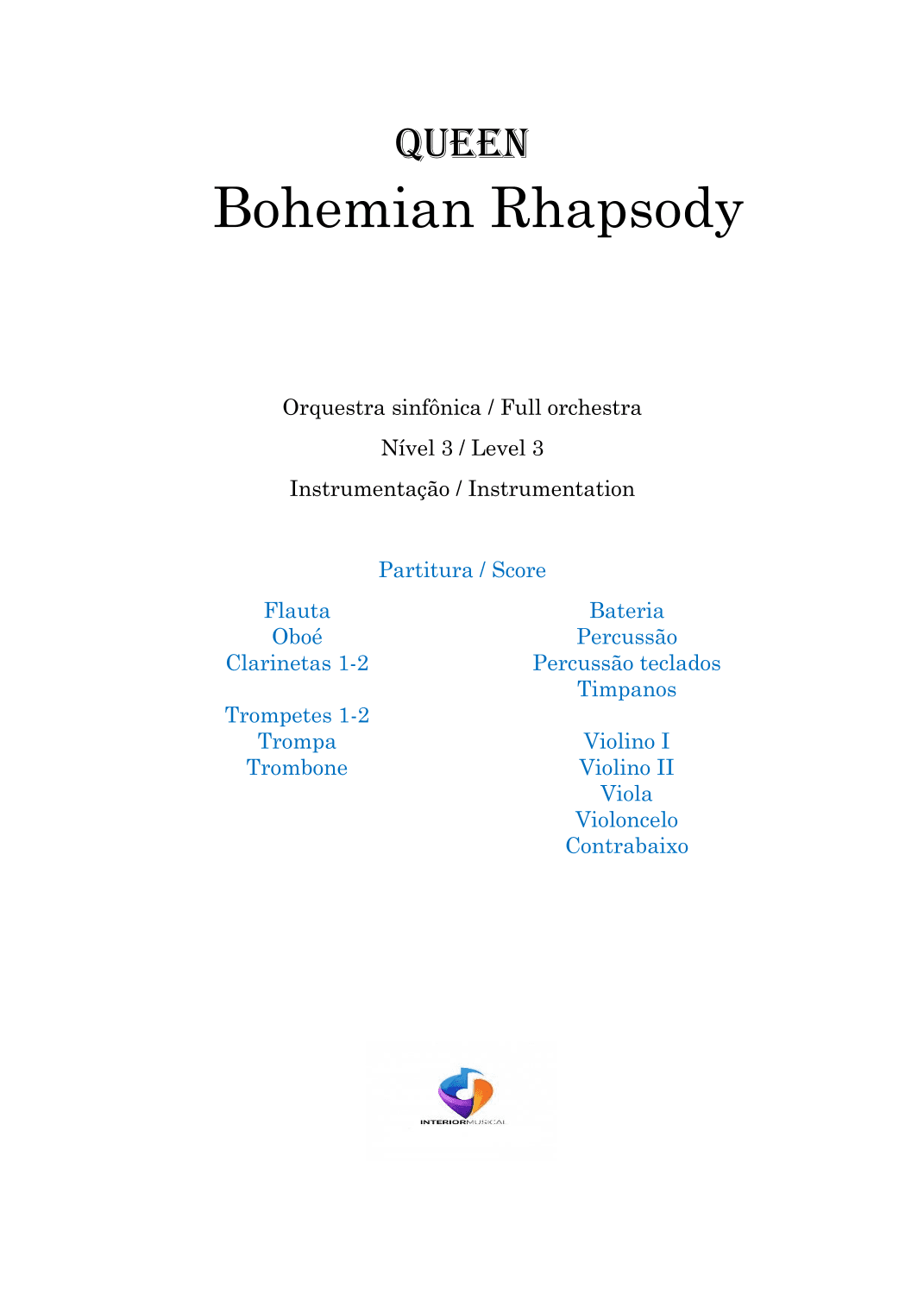 Bohemian Rhapsody (arr. Rodrigo de Jesus)