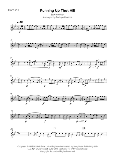 Running Up That Hill (arr. Rodrigo Faleiros)