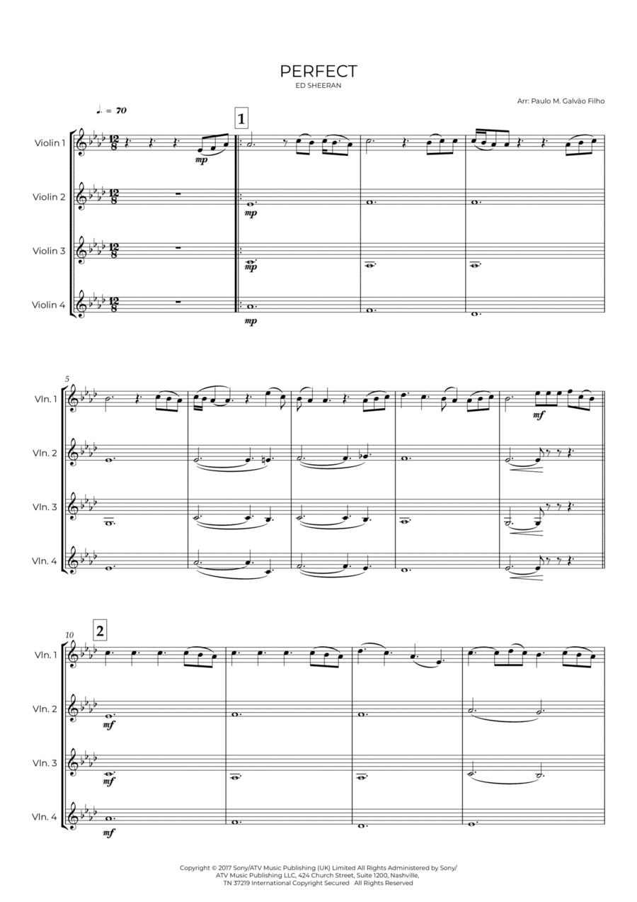 Perfect (arr. Paulo Galvão Filho)