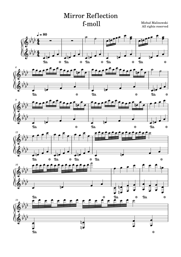 Mirror Reflection f-moll