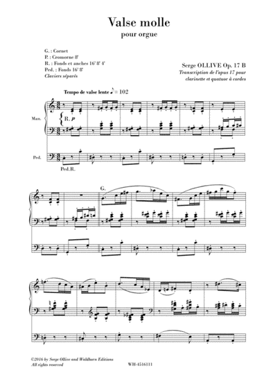 VALSE MOLLE , OP. 17b (Flabby waltz)