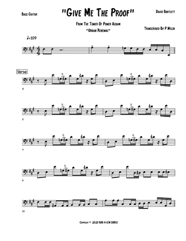 Give Me The Proof (arr. Accubass)