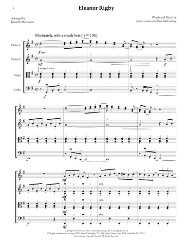 Eleanor Rigby (arr. Kenneth Martinson)