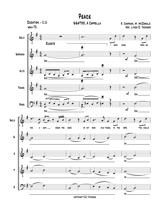 Peace (arr. Linda D. Jackson)