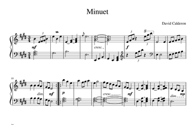 Minuet    Opus.1 No.4