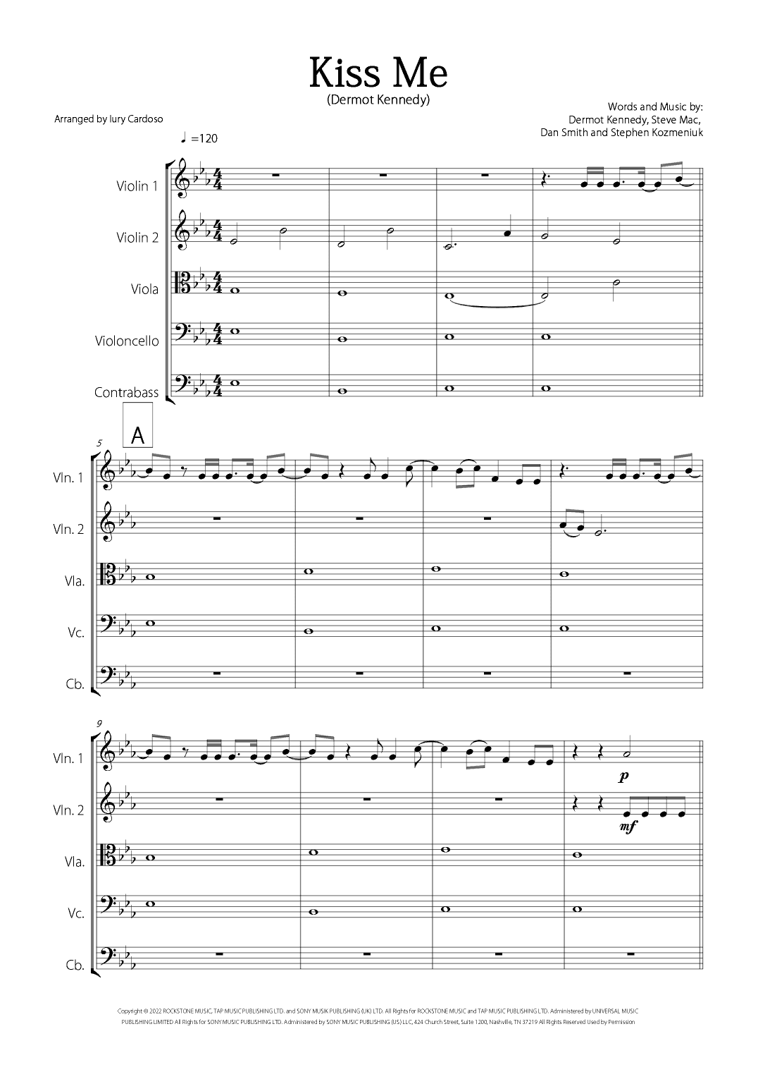 Kiss Me (arr. Iury Cardoso)