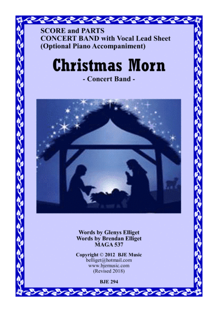 Christmas Morn - Concert Band with Vocal - Score and Parts PDF