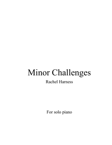 Minor Challenges (arr. Rachel Harness)