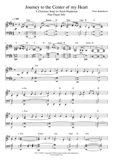Journey to the Center of my Heart - Pipe Organ Solo