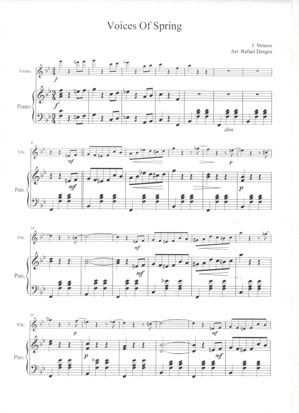 Voices Of Spring (arr. Rafael Dengra)