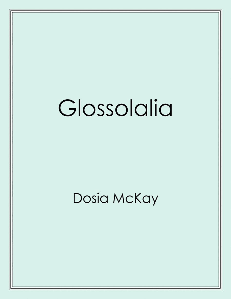 Glossolalia for String Quartet