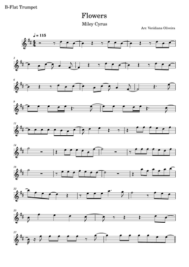 Flowers (arr. Veridiana Oliveira)