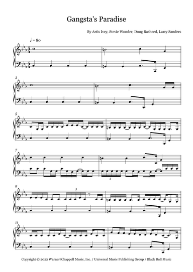 Gangsta's Paradise (arr. Fernanda Moura)
