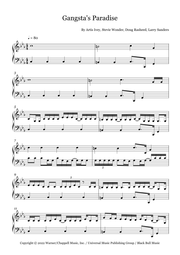 Gangsta's Paradise (arr. Fernanda Moura)