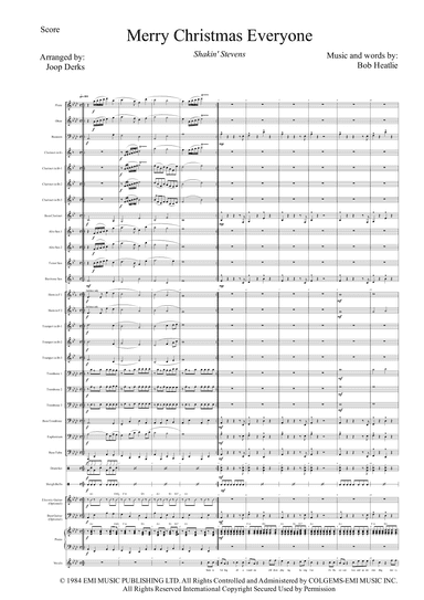 Merry Christmas Everyone (arr. Joop Derks)