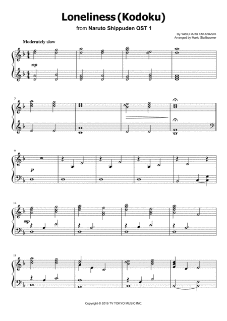 Loneliness/kodoku (arr. Mario Stallbaumer)