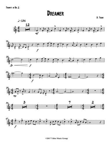 Dreamer (Trumpet 2 in Bb)