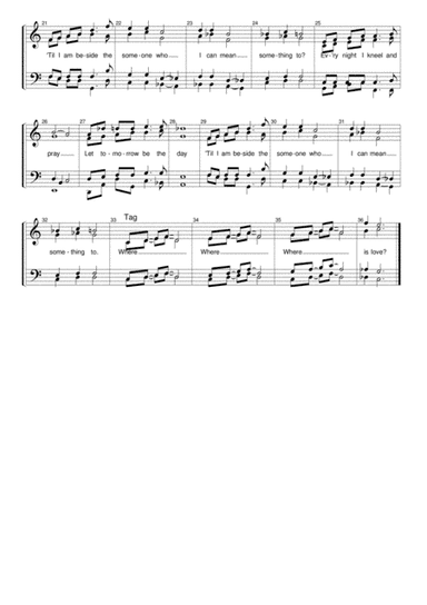 Where Is Love? (arr. Marilyn Penketh)
