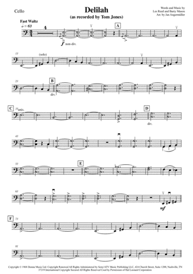 Delilah (arr. Jan Angermüller)