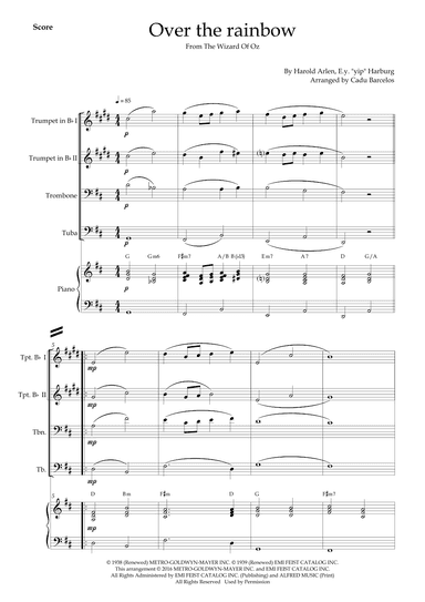 Over The Rainbow (arr. Cadu Barcelos)