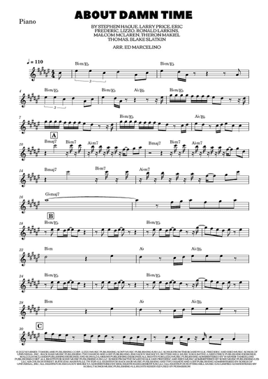 About Damn Time (arr. Edmarcelino)
