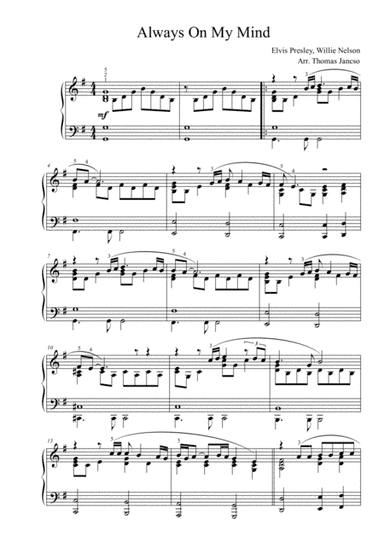 Always On My Mind (arr. Thomas Jancso)