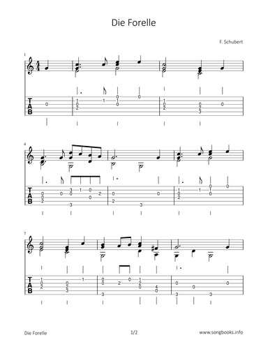 Die Forelle (arr. Bettina Schipp)