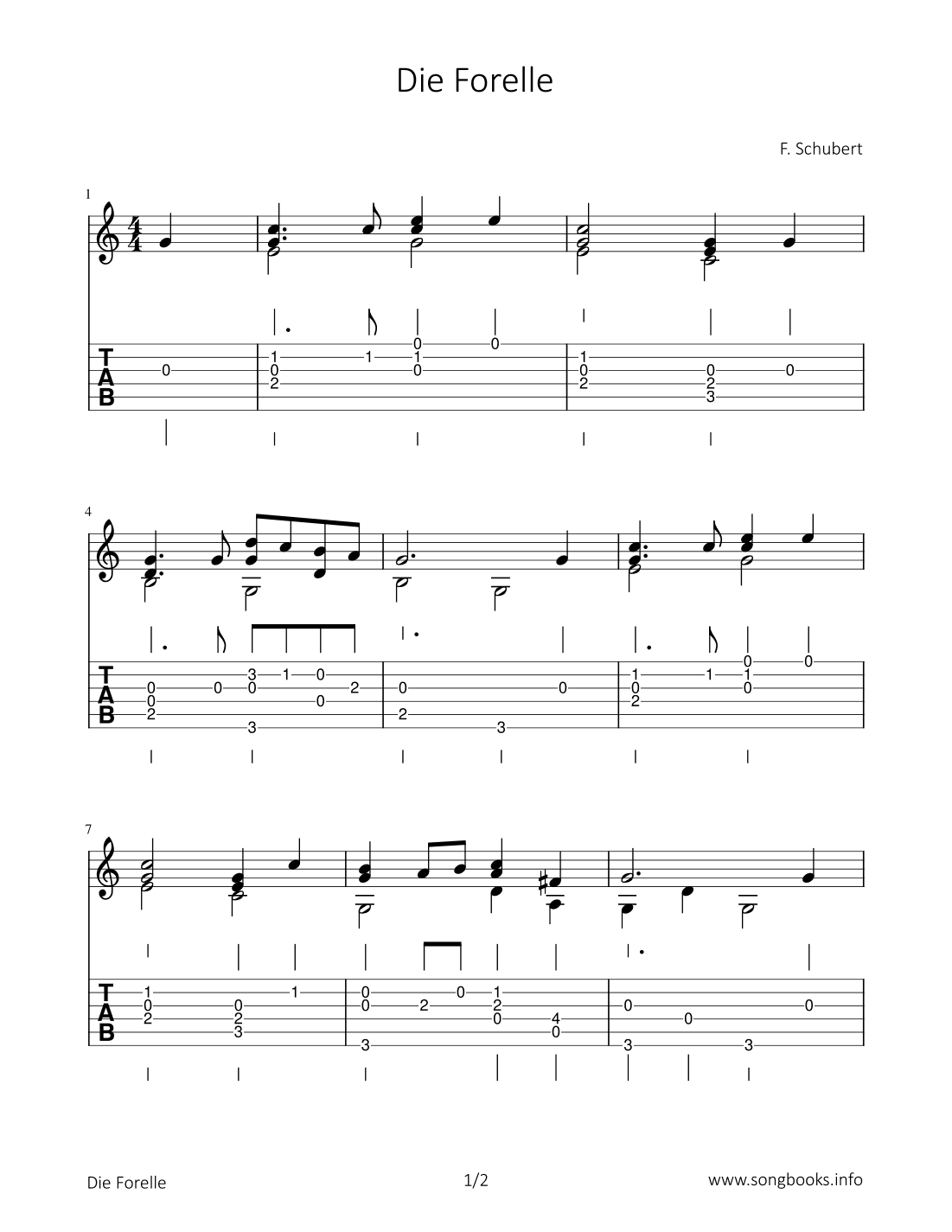 Die Forelle (arr. Bettina Schipp)
