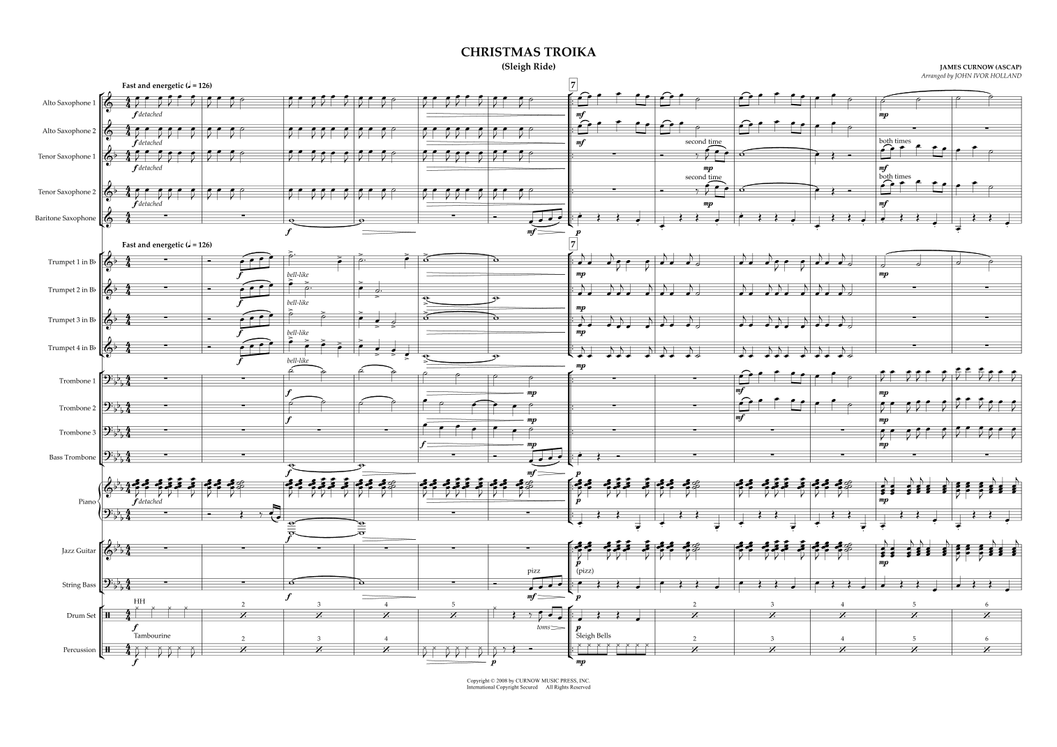 Christmas Troika (sleigh Ride) (arr. John Ivor Holland)