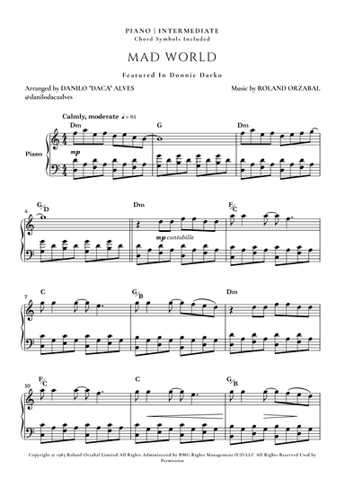Mad World (arr. Danilo "Daca" Alves)