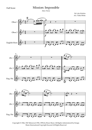 Mission: Impossible Theme (arr. Fabio Britto)