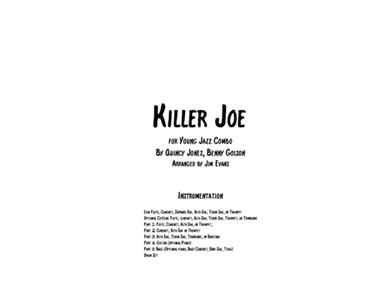 Cool Joe, Mean Joe (killer Joe) (arr. Jim Evans)