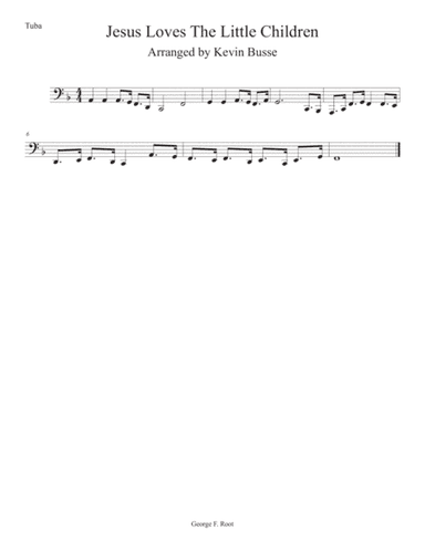 Jesus Loves The Little Children - Tuba (arr. Kevin Busse)