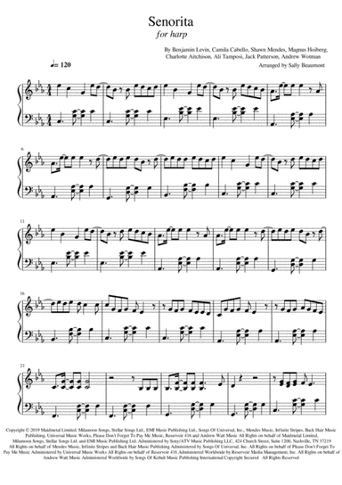 Senorita (arr. Sally Beaumont)