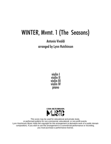 Winter, Mvmt. 1 (Vivaldi's Four Seasons) (arr. Lynn Hutchinson)