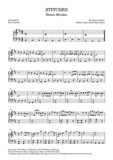 Stitches (arr. Érica de Paula Aguilar Schulz)