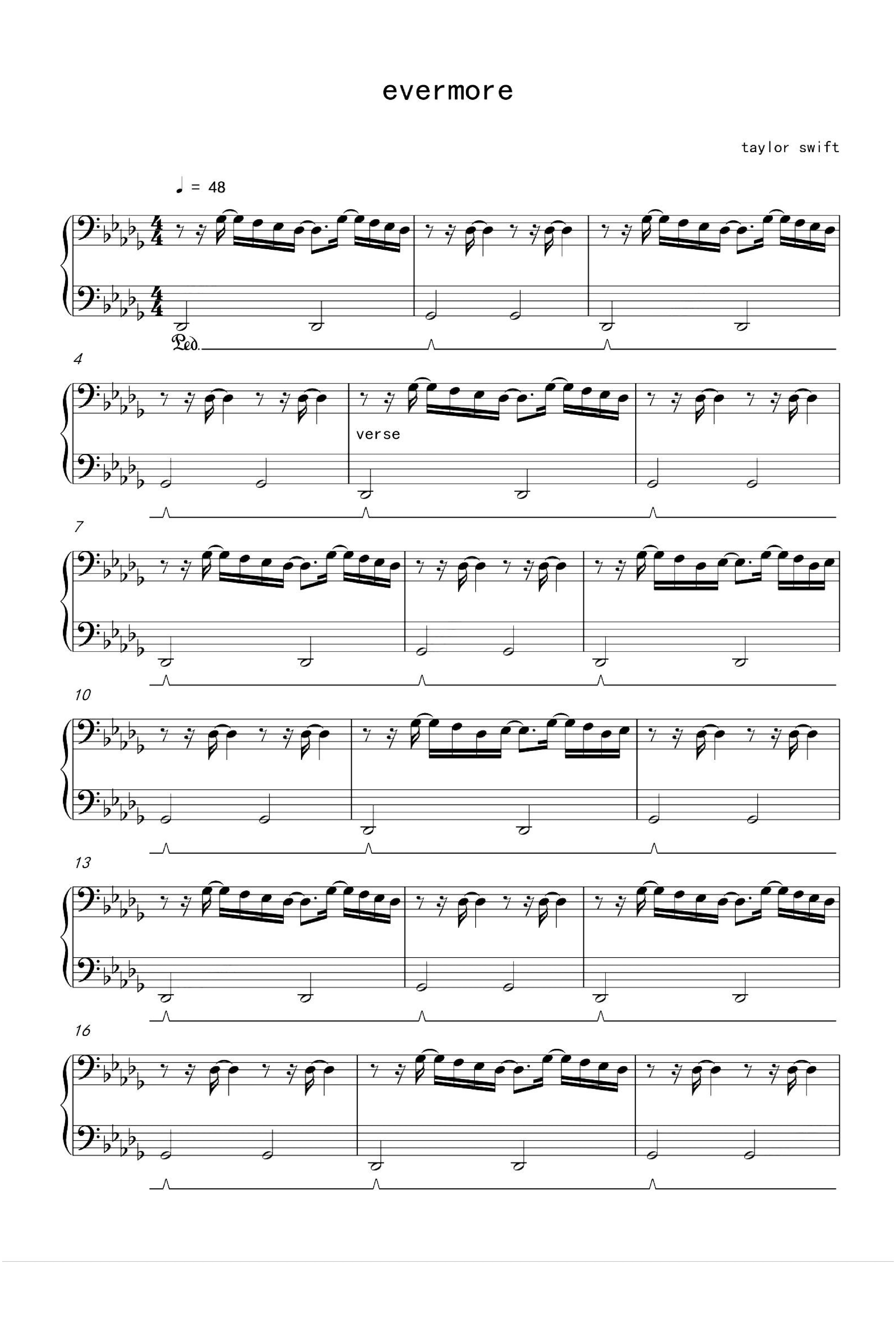 Evermore (arr. Taylor Swift)