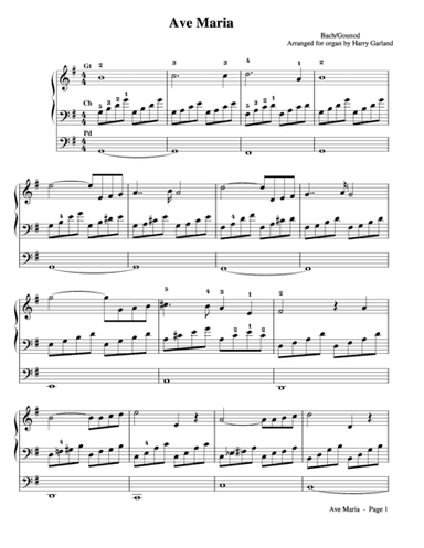 Ave Maria (arr. Harry Garland)