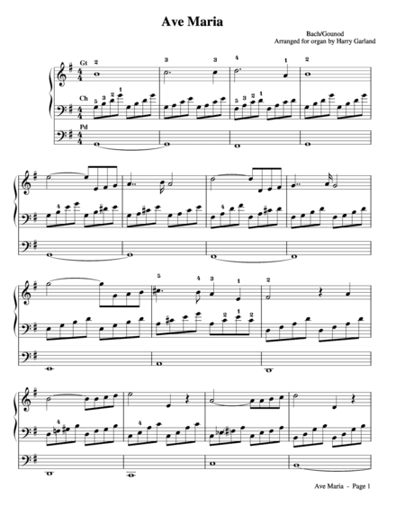 Ave Maria (arr. Harry Garland)