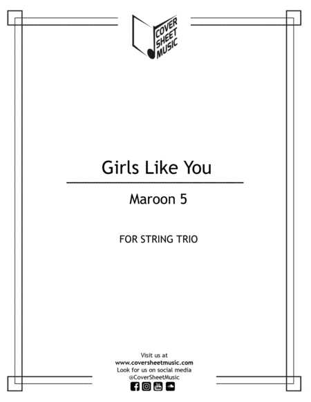 Girls Like You (arr. Jose Quintana)
