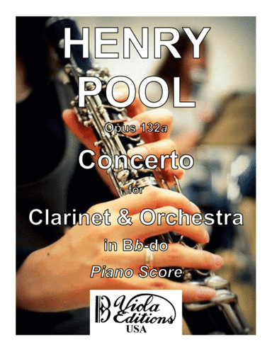 Opus 132a, Concerto for Clarinet & Orchestra in Bb-do (Piano Score)