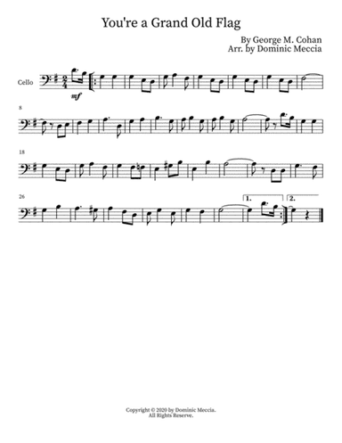 You're a Grand Old Flag (arr. Dominic Meccia)