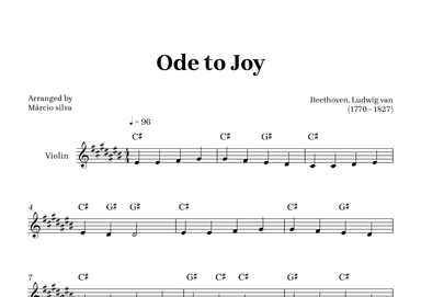 Ode to Joy (arr. Márcio Silva)