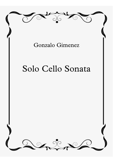 Solo Cello Sonata