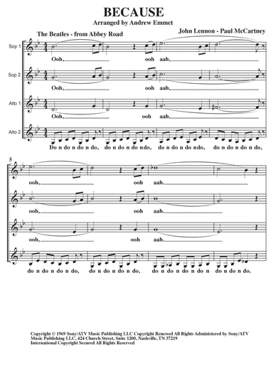 Because (arr. Andrew Emmet)