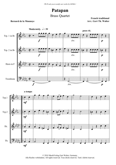 Patapan (arr. Gert Th. Walter)