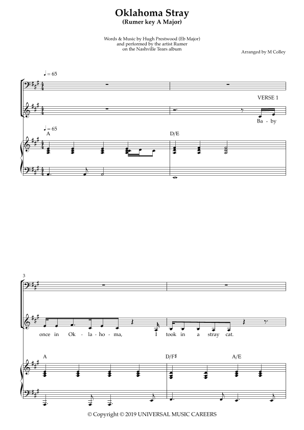 Oklahoma Stray (arr. M Colley)