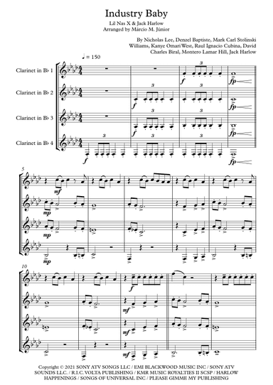 Industry Baby (arr. Márcio Moreira Júnior)