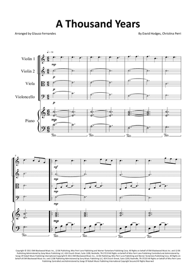 A Thousand Years (arr. Glauco Fernandes)